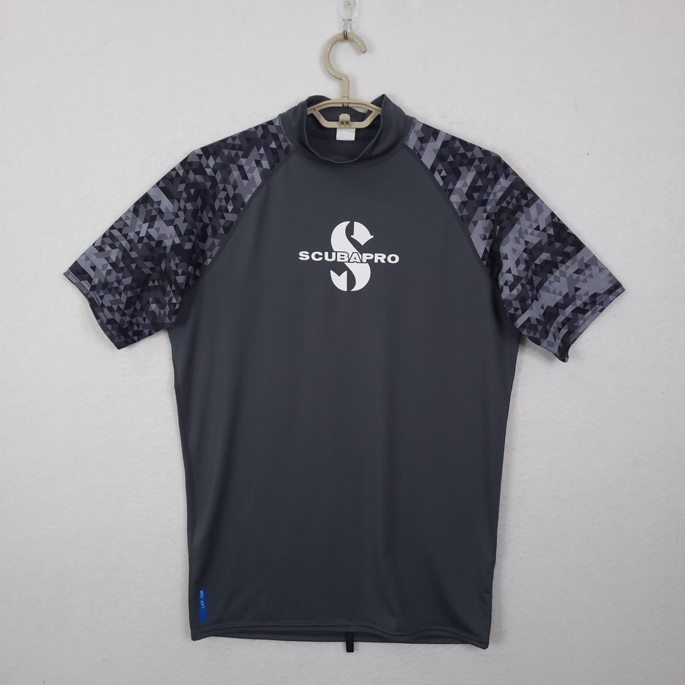 Scubapro Unisex Adult High Neck Top UPF 50 XL Short Sleeve Rash Guard Diving